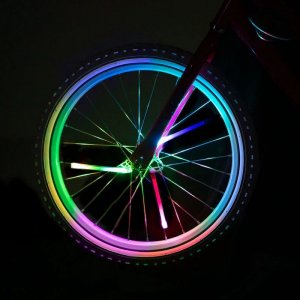 LED-spaakverlichting voor de fiets, RGB-set van 3 stuks - werkt op batterijen LED-spaakverlichting voor de fiets, RGB-set van 3 stuks - werkt op batterijen