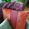 Klant imago Polyester fluweel 150 cm - Roest