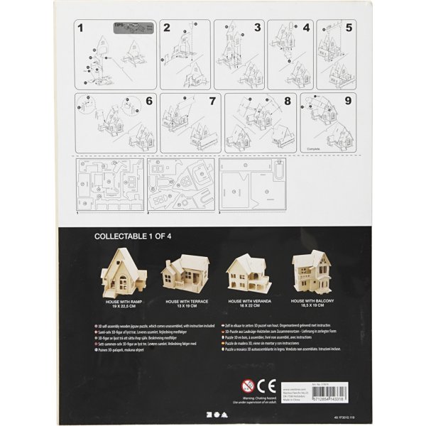 3D-bouwfiguur - Huis met oprit 3D-bouwfiguur - Huis met oprit