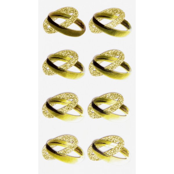 Stickermix - Ringen - goud