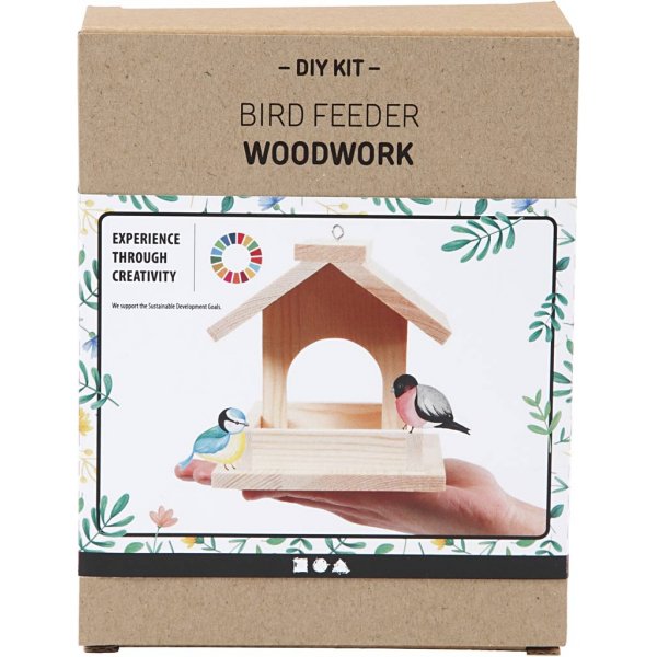 Knutselset - Houten vogeltafel