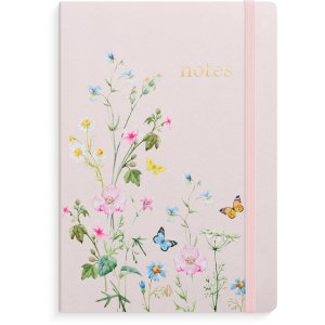 Notitieboek Deluxe A5 roze weide gelijnd
