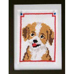 Borduurpakket Kinderborduurwerk - Puppy Borduurpakket Kinderborduurwerk - Puppy