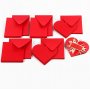 Hartkaart - rood - 10 sets