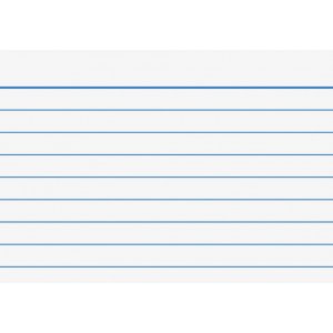 Schrijfkaart - A8 gelinieerd x100 Schrijfkaart - A8 gelinieerd x100