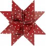Sterstroken - rood - wit - 6,5+11,5 cm - 60 stroken