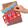 De mozaekset met accessoires