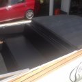 Klant imago Imitatie nappaleer Zwart - 140 cm