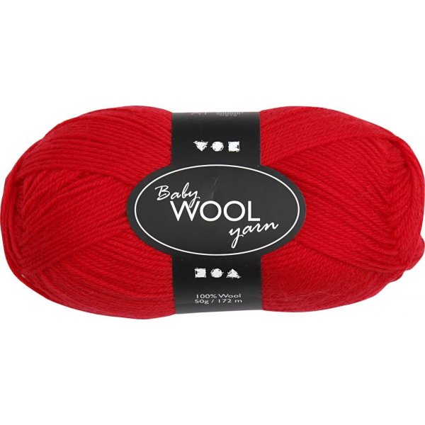Babygaren - rood - 50 gr