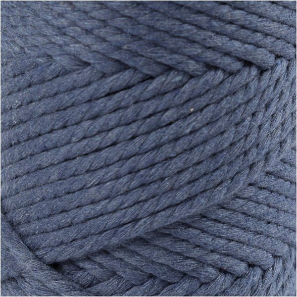 Macramgaren - blauw - 4 mm - 55 m