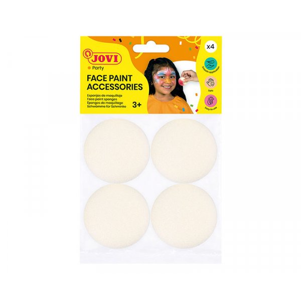 Schminkset - Jovi - 4 ronde sponzen voor schminken