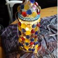 Klant imago Glazen bollen glinsterend 18 - 20 mm - amethist 100 g / 20 st.
