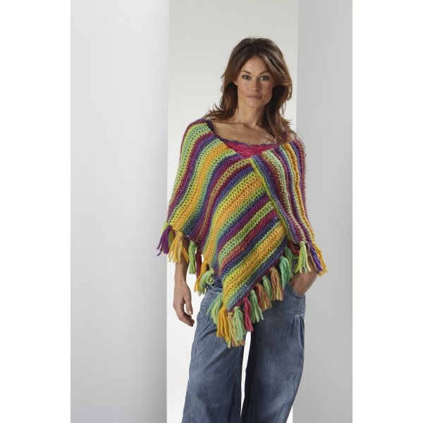 Breipatroon - Schouderwarmer met franjes