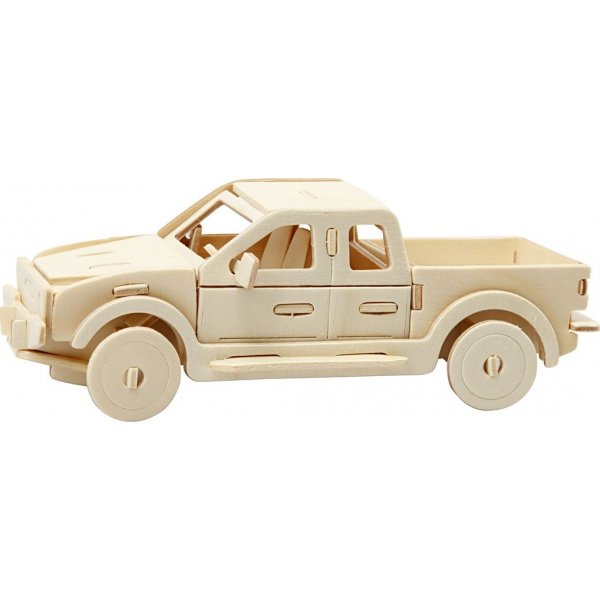 3D-constructiefiguur - pick-uptruck
