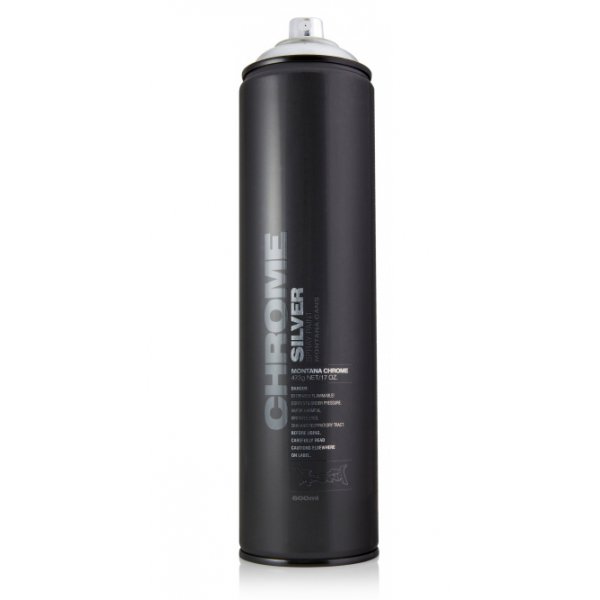 Spuitlak Montana Zilverchroom 600ml