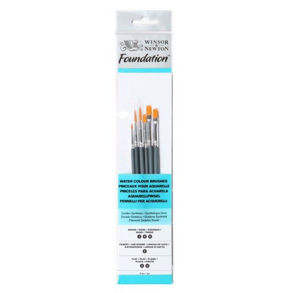 Synthetische penselenset W&N Foundation Watercolour - Nr. 16