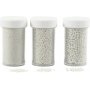 Mini glazen bollen - parelmoer - 3 x 45 g