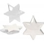 Decoratieve ster - transparant - 5 st