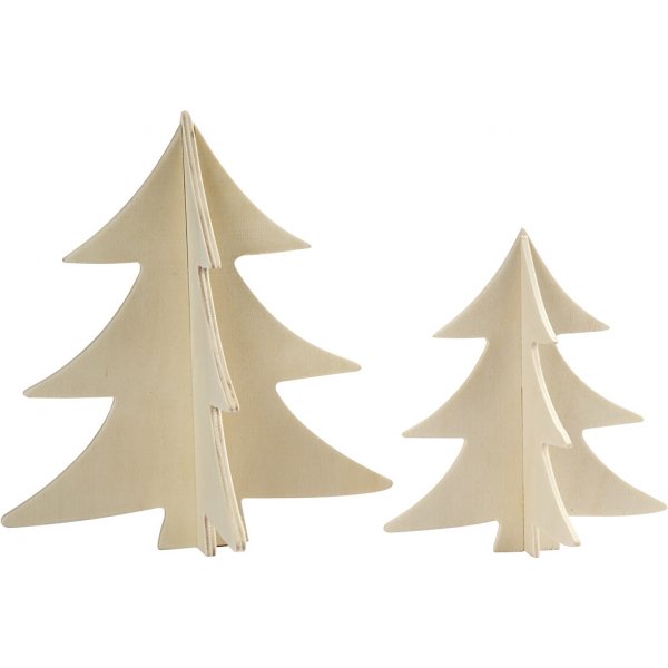 3D Kerstbomen - 2 st 3D Kerstbomen - 2 st