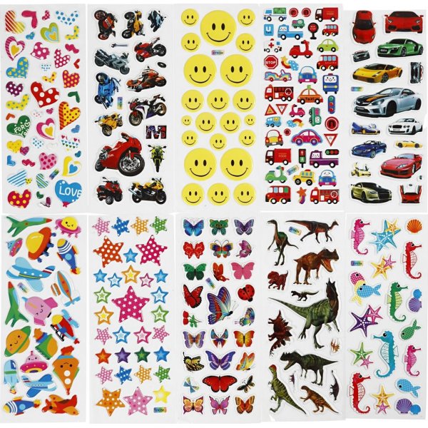 Stickers 3D - 20 vellen
