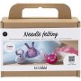 Mini DIY Kit Naaldvilten, gemengde kleuren, Monster