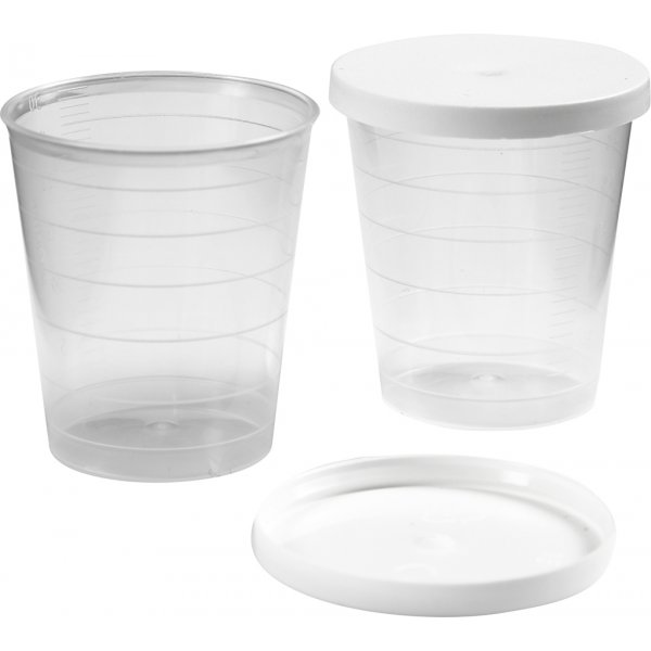 Beker met deksel - 30 ml - 75 st Beker met deksel - 30 ml - 75 st