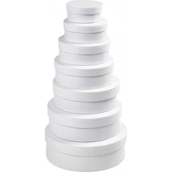 7-in-1 ronde dozen - wit