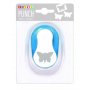Punch vlinder 2,5 cm - Blauw/wit Punch vlinder 2,5 cm - Blauw/wit