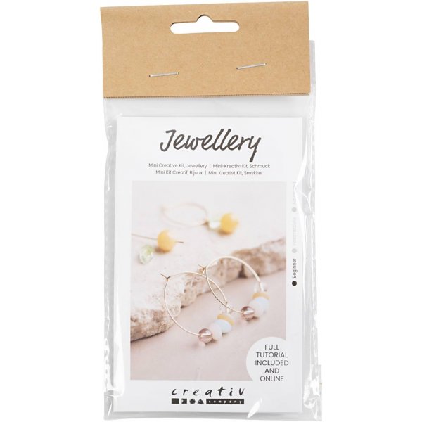 Mini DIY Kit Sieraden - Creolen met parels Mini DIY Kit Sieraden - Creolen met parels