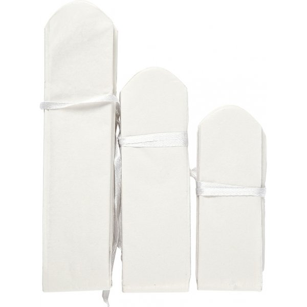 Papieren pompons - wit - 3 st Papieren pompons - wit - 3 st