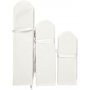 Papieren pompons - wit - 3 st