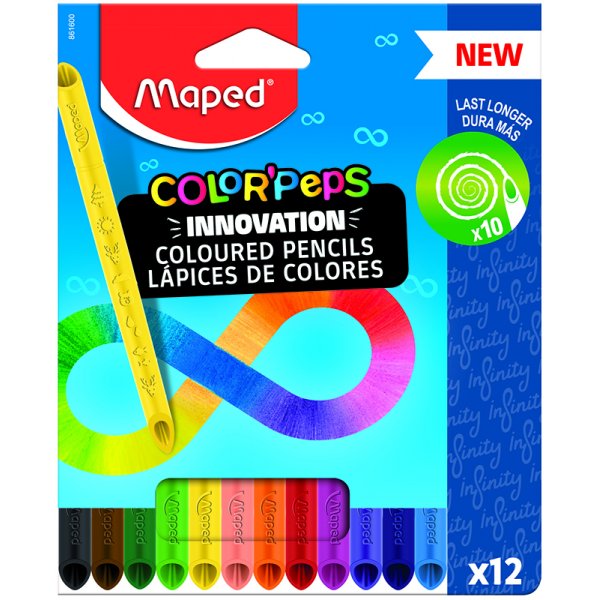 Kleurpotlodenset - Maped - Color'Peps Infinity 12-pack