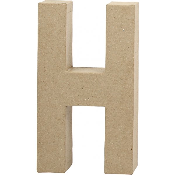 Kartonnen letter - H - 5 cm Kartonnen letter - H - 5 cm