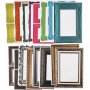 Kartonnen frame - gemengde kleuren - 64 st