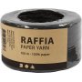 Raffia Papiergaren - zwart - 100 m