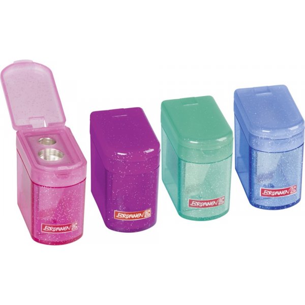 Puntenslijper - met deksel - glitters