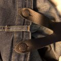 Klant imago Jeansknopen antiek messing bloem 17 mm 8 st