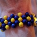 Klant imago Houten kralen 6 mm - blauw 110-pak gatdiameter 2,0 mm