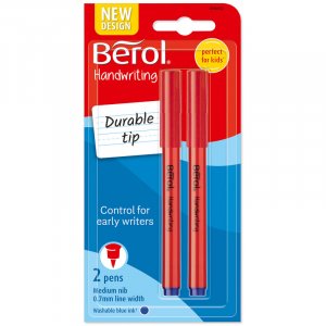 Vezelpen Berol - Handschriftpen - Ronde vorm - Blauw Vezelpen Berol - Handschriftpen - Ronde vorm - Blauw