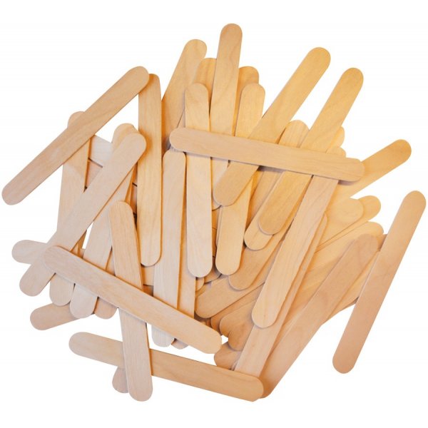 Houten knijpers 100 stuks 150x18 mm
