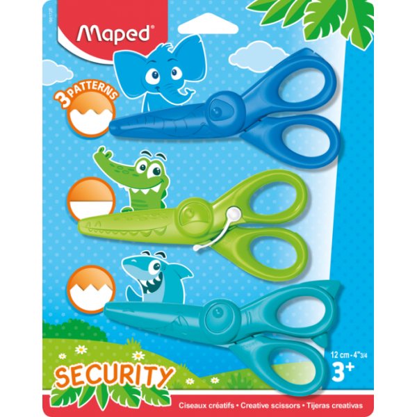 Schaar - Maped - Kidicraft 12 cm 3-pack Schaar - Maped - Kidicraft 12 cm 3-pack