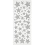 Glitterstickers - zilver - sterren - 2 vellen