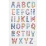 Diamantstickers - het alfabet