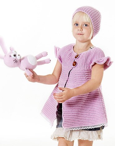 Breipatroon - Gebreide jas/cape en muts