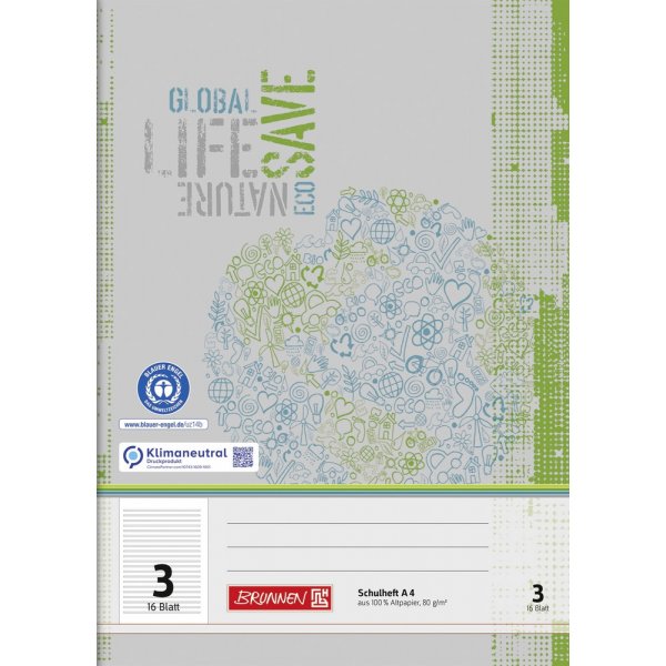 Schoolboekje - A4 - gerecycled papier