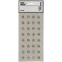 Strassstenen - goud - 8 mm - 32 st