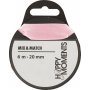 Satijnen lint - lichtrood - B20 mm - 6 m