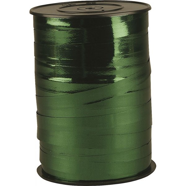 Cadeaukoord - metallic groen - glanzend - 250 m