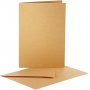 Parelmoer kaarten - goud - 10 sets