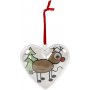 Decoratief hart - transparant - 10 st